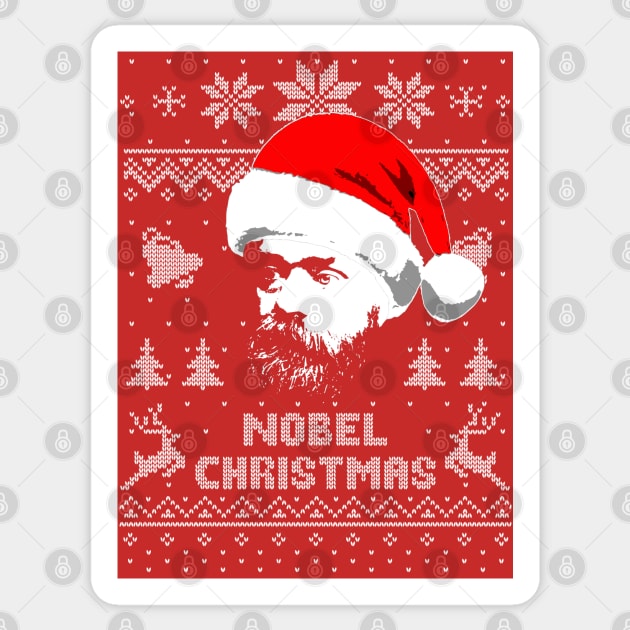 Alfred Nobel Christmas Sticker by Nerd_art